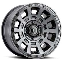 Load image into Gallery viewer, ICON Thrust 17x8.5 5x5 -6mm Offset 4.5in BS Smoked Satin Black Tint Wheel