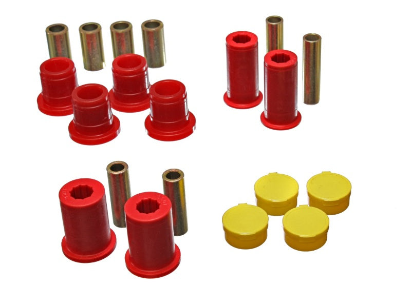 Energy Suspension 97-01 Dodge Dakota 2WD Red Front Control Arm Bushing Set - eliteracefab.com