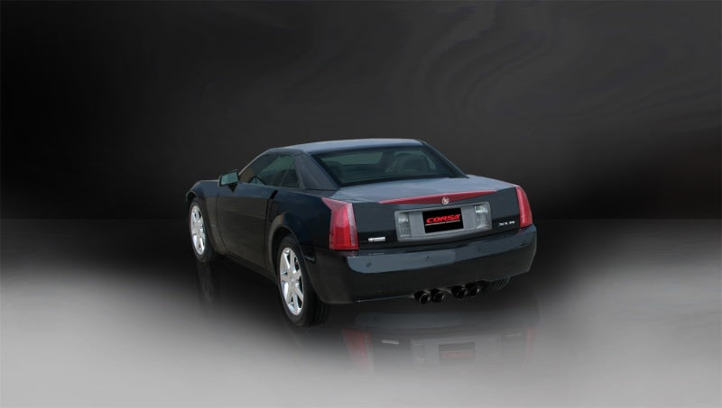 Corsa 04-08 Cadillac XLR 4.6L 25in Cat-Back Dual Rear w Twin 35in Black Pro-Series Tips CORSA Performance
