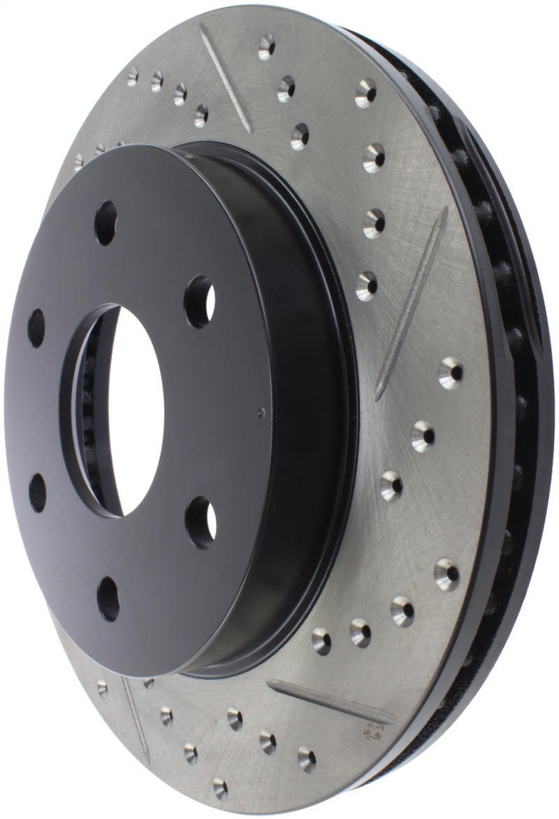 StopTech 99-06 GMC Sierra (2dr) Front Left Slotted & Drilled Rotor Stoptech