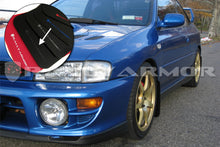 Load image into Gallery viewer, Rally Armor UR Mudflaps Black Urethane Grey Logo 1993-2001 Impreza - eliteracefab.com