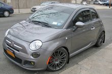 Load image into Gallery viewer, Rally Armor UR Mudflaps Urethane Fiat 500 2012-2013 Black/Red - eliteracefab.com