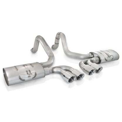 Stainless Works 1997-04 Corvette C5 3in Axleback Quad 3-1/2in Slash-Cut Tips Stainless Works