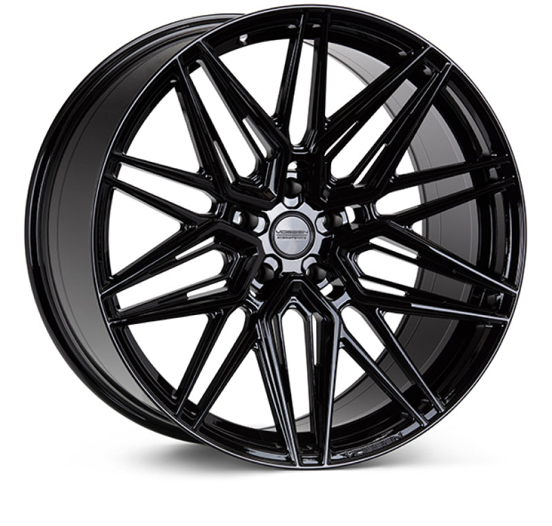 Vossen HF-7 21x10.5 / 5x112 / ET25 / Deep Face / 66.5 - Gloss Black - eliteracefab.com