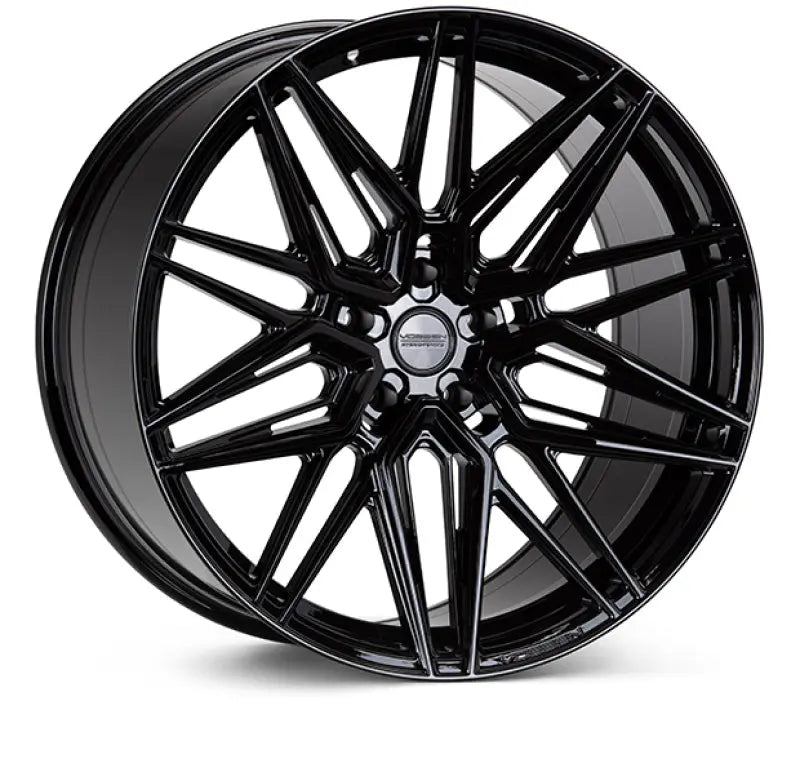 Vossen HF-7 20x9 / 5x112 / ET32 / Flat Face / 66.5 - Gloss Black Wheel Vossen