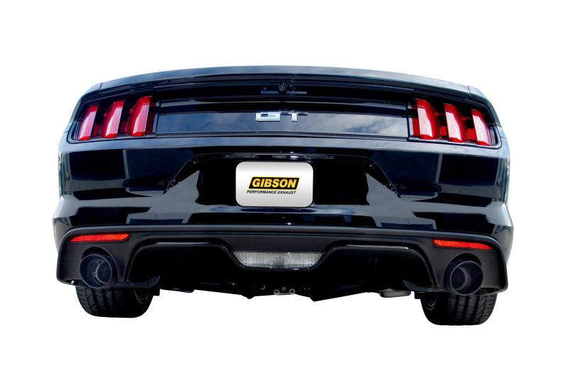 Gibson 2015 Ford Mustang GT Premium 5.0L 3in Cat-Back Dual Exhaust - Black Elite (Ceramic) Gibson