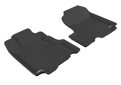 3D MAXpider L1HD00611509 2007-2011 Honda CR-V Kagu 1st Row Floormat - Black