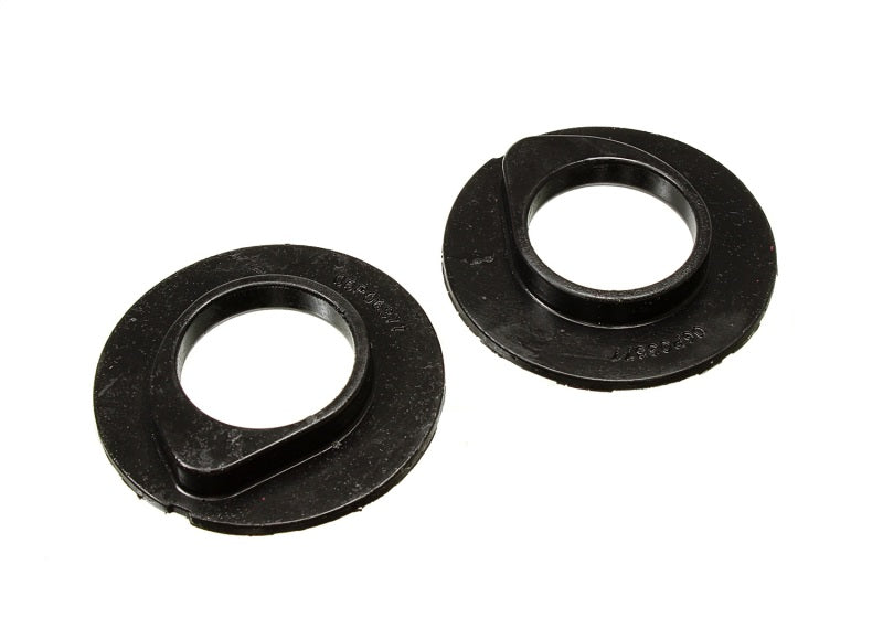 Energy Suspension 90-96 Ford F-150/Ford Bronco Front Coil Spring Isolator Set - Black - eliteracefab.com