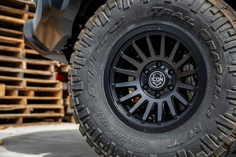 ICON Alloys Recon SLX 17x8.5 5x5.5 0mm 4.75" Backspacing Satin Black Wheel - 3617858547SB