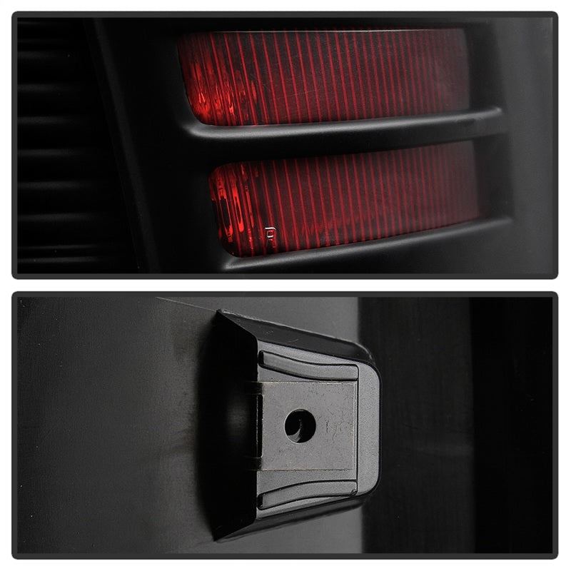 Spyder 13-18 Dodge Ram 2500/3500 LED Tail Lights LED Model Only - All Black (ALT-YD-DRAM13-LED-BKV2) - eliteracefab.com