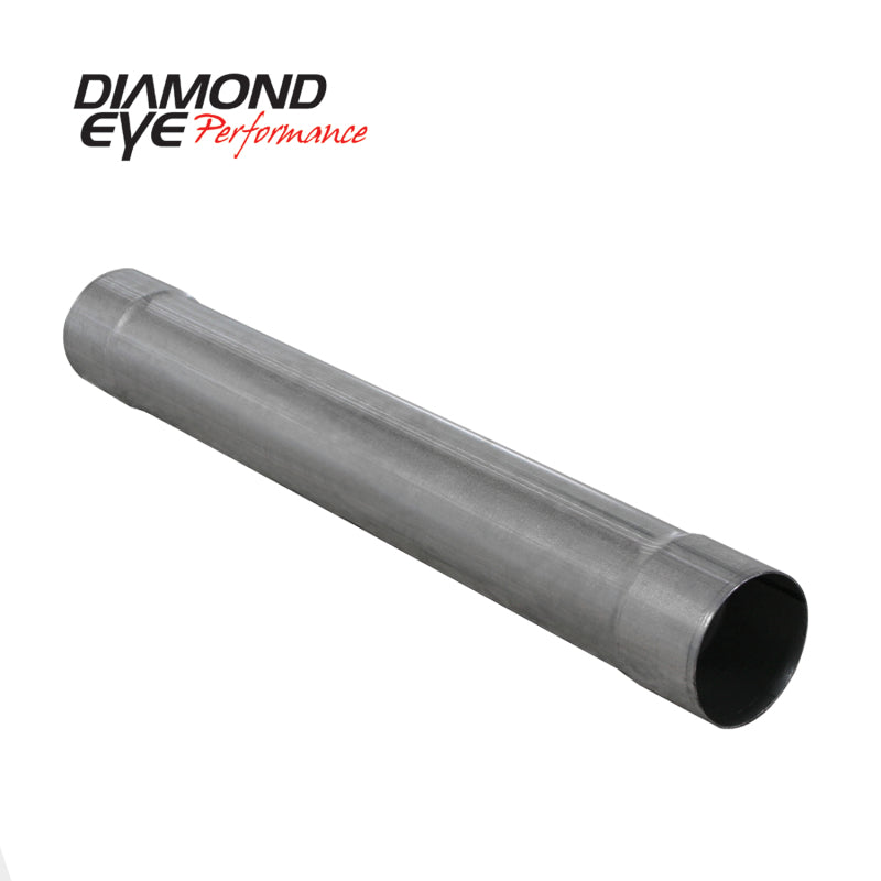 Diamond Eye 4" Aluminized Muffler Replacement Pipe - 4" x 4" x 30" - eliteracefab.com