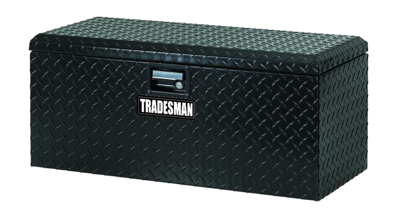 Tradesman Aluminum ATV Flush Mount Storage Box (32in.) - Black Tradesman