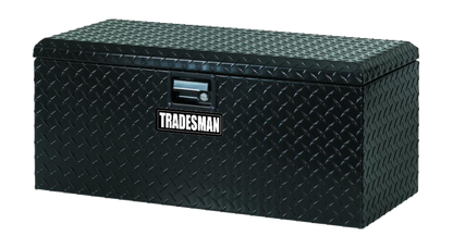 Tradesman Aluminum ATV Flush Mount Storage Box (32in.) - Black Tradesman