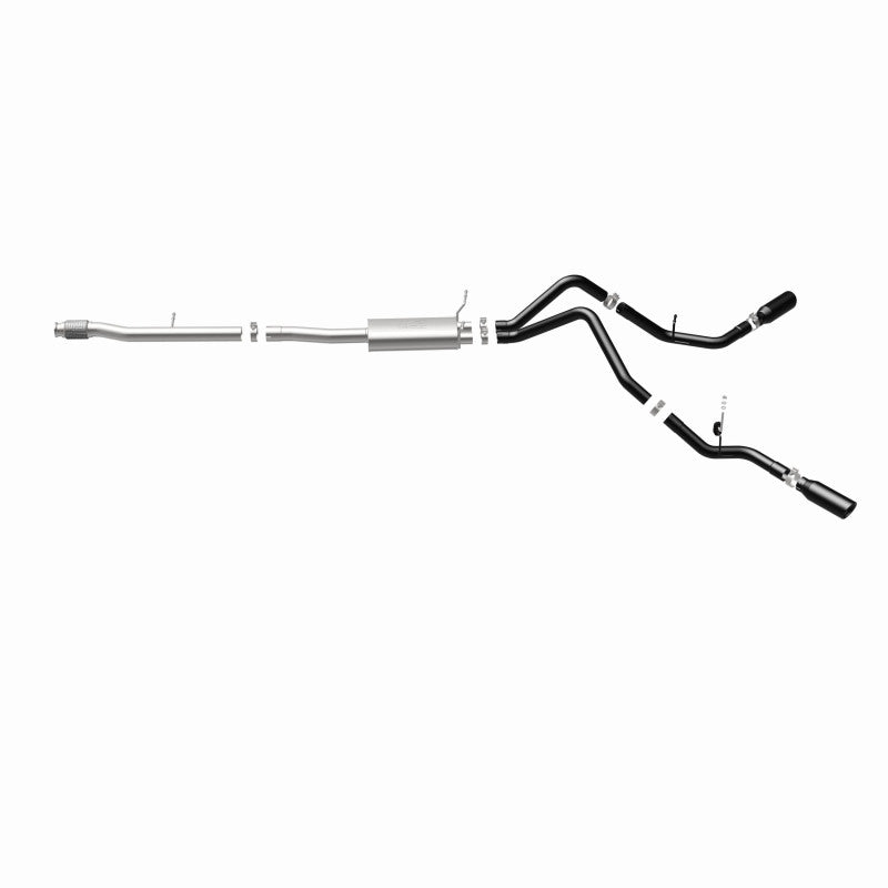 MagnaFlow SYS Cat-Back 3.5in Black Dual Split Rear Tips 14-15 Chevy Silverado/GMC Sierra 4.3L-5.3L Magnaflow