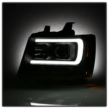 Load image into Gallery viewer, Spyder 07-14 Chevy Suburban/1500/2500/Tahoe V2 Projector Headlights All Blk PRO-YD-CSUB07V2-DRL-BKV2 - eliteracefab.com