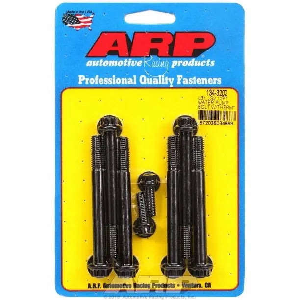 ARP Water Pump & Thermostat Housing Bolt Kit - 12 Point LS1/LS2 - eliteracefab.com