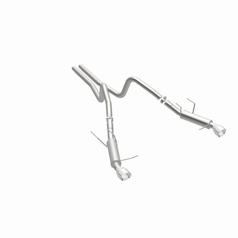 Magnaflow 2014 Ford Mustang V6 3.7L Comp Series Dual Split Rear Polished Stainless C/B Perf Exhaust Magnaflow