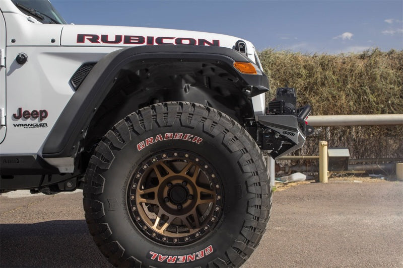 Addictive Desert Designs 2018 Jeep Wrangler JL Rock Fighter Front Bumper w/ Low Profile Top Hoop - eliteracefab.com