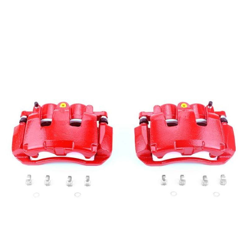 Power Stop 07-09 Chrysler Aspen Front Red Calipers w/Brackets - Pair - eliteracefab.com