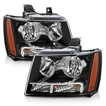 Load image into Gallery viewer, ANZO 2007-2014 Chevrolet Tahoe/Suburban Crystal Headlights Black - eliteracefab.com