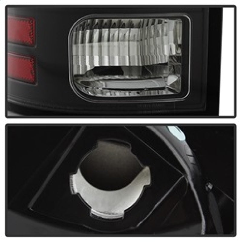 Spyder Dodge Ram 2013-2014 Light Bar LED Tail Lights - Black ALT-YD-DRAM13V2-LED-BK - eliteracefab.com