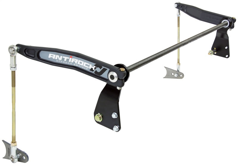 RockJock TJ/LJ Antirock Sway Bar Kit Rear Bolt-On Mounts: Weld-On Axle Tab Forged Arms RockJock