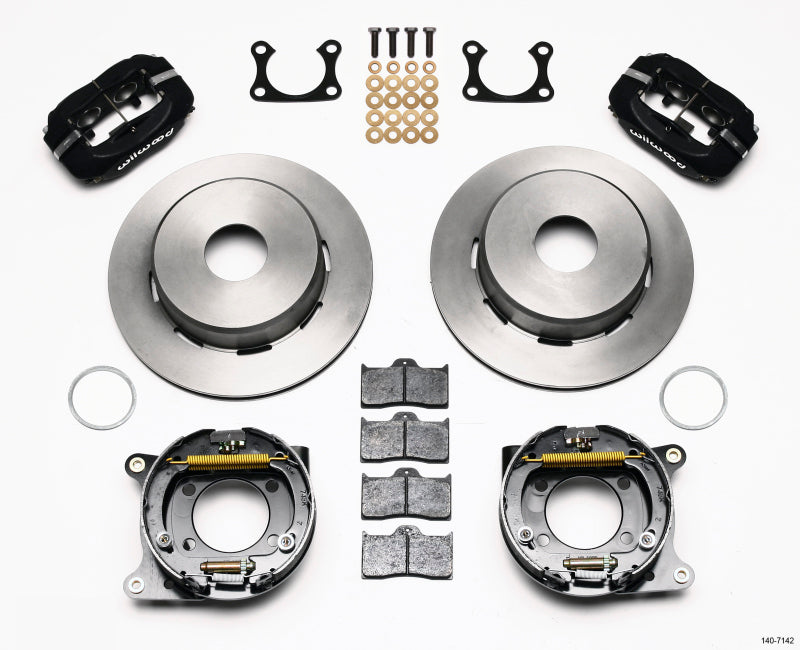 Wilwood Forged Dynalite P/S Park Brake Kit Big Ford 2.36in Offset Currie Blank Wilwood