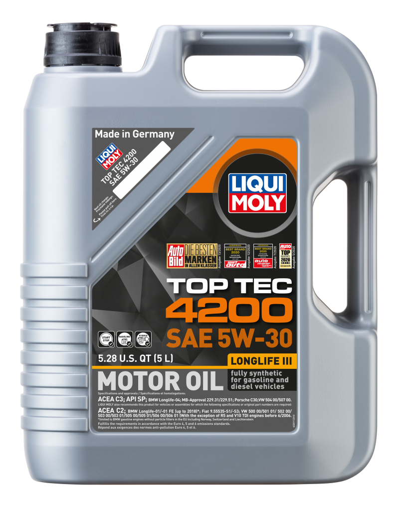 LIQUI MOLY 5L Top Tec 4200 Motor Oil 5W30 LIQUI MOLY