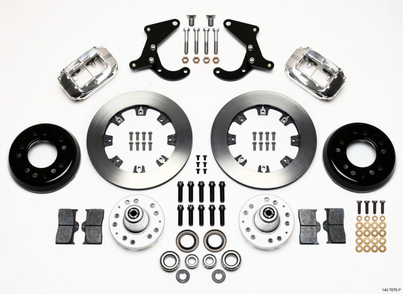 Wilwood Forged Dynalite Front Kit 12.19in Polished 55-57 Chevy Wilwood
