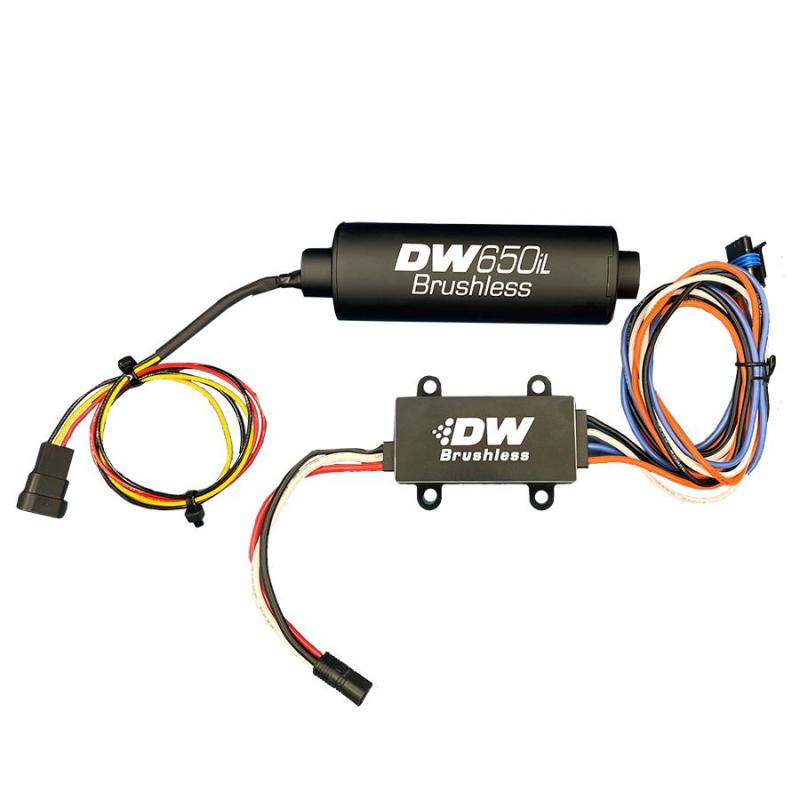 DeatschWerks DW650iL Series 650LPH In-Line External Fuel Pump w/ Single/Dual-Speed Controller - eliteracefab.com