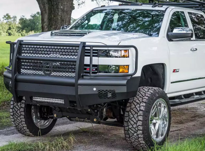 Road Armor 15-19 Chevy 2500 Vaquero Front Bumper Full Guard - Tex Blk Road Armor