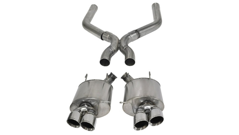 Corsa 13-13 Ford Mustang Shelby GT500 5.8L V8 Polished Sport Axle-Back + XO Exhaust CORSA Performance