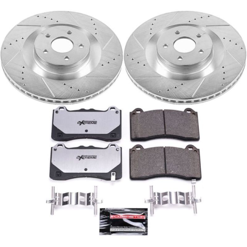 Power Stop 16-18 Ford Focus Front Z26 Street Warrior Brake Kit - eliteracefab.com