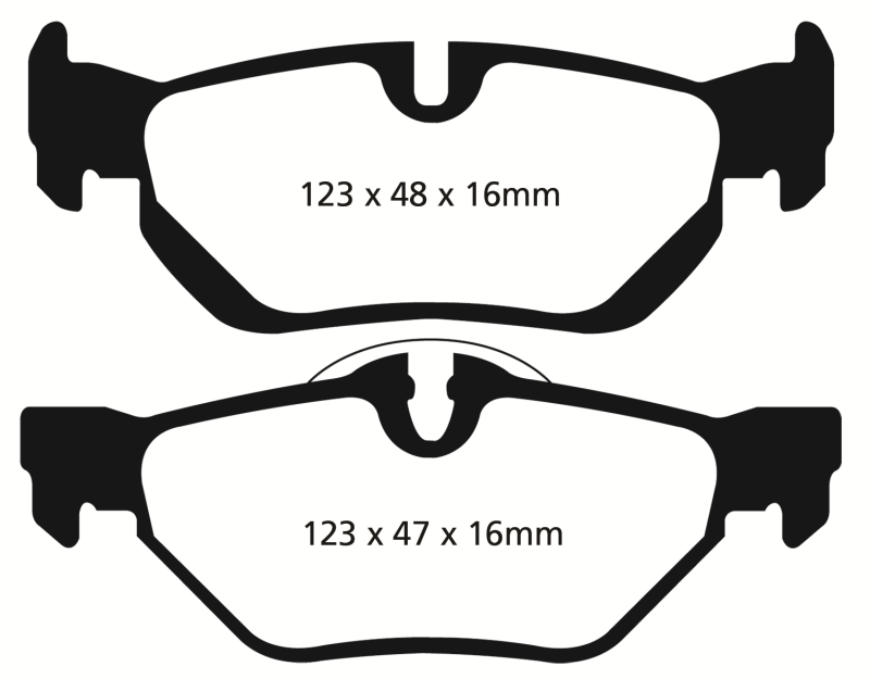 EBC 13+ BMW X1 2.0 Turbo (28i) Greenstuff Rear Brake Pads - eliteracefab.com