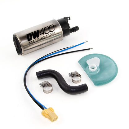 DeatschWerks 415LPH DW400 In-Tank Fuel Pump w/ 9-1044 Install Kit 85-97 Ford Mustang Cobra - eliteracefab.com