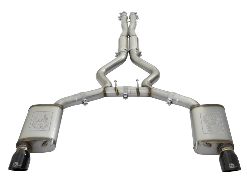 aFe 20-22 Audi RS6 Avant V8 4L (tt) MACH Force-Xp 3in to 2.5in 304 SS Cat-Back Exhaust w/ Black Tip aFe