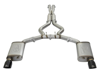 aFe 20-22 Audi RS6 Avant V8 4L (tt) MACH Force-Xp 3in to 2.5in 304 SS Cat-Back Exhaust w/ Black Tip aFe