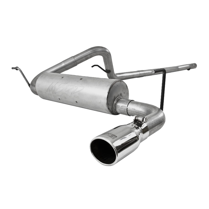 MBRP 2007-2009 Jeep Wrangler 4dr 3.8L V6 Cat Back Single - eliteracefab.com
