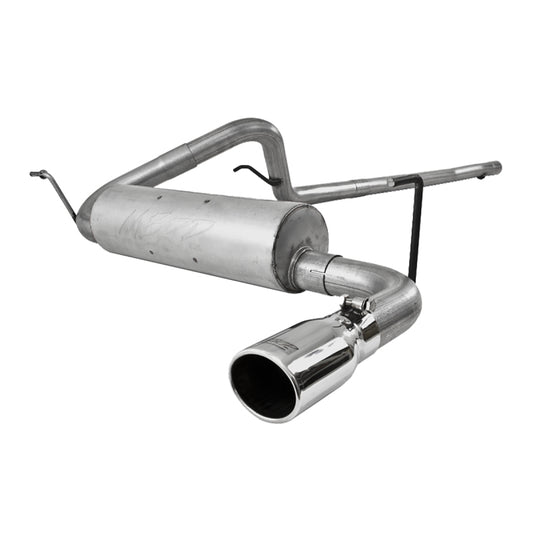 MBRP 2007-2009 Jeep Wrangler 4dr 3.8L V6 Cat Back Single - eliteracefab.com