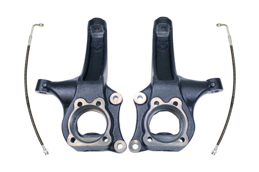 MaxTrac 15-16 Chevrolet Colorado 2WD 4in Front Lift Spindles w/Extended DOT Compliant Brake Lines - eliteracefab.com