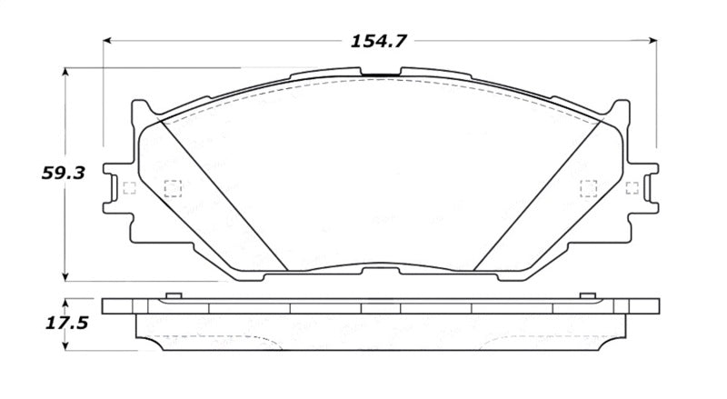 StopTech Street Touring 06-10 Lexus IS250 Front Brake Pads - eliteracefab.com