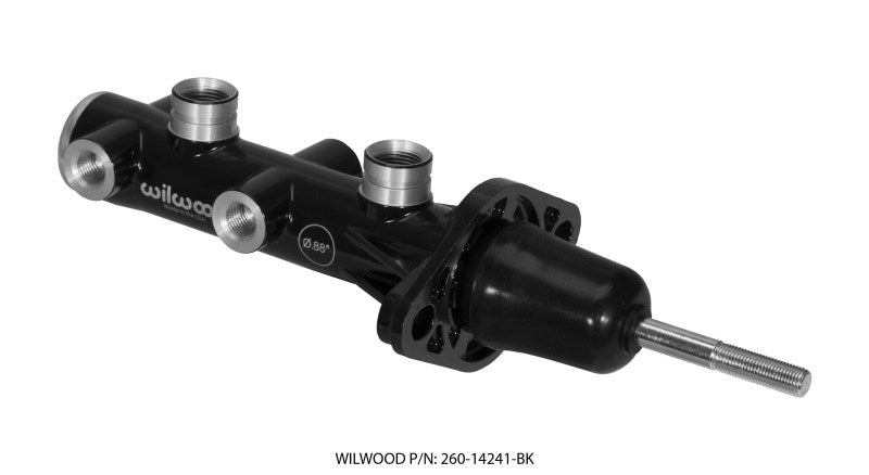 Wilwood Tandem Remote Master Cylinder - 7/8in Bore Black Wilwood