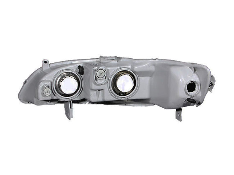 ANZO USA Honda Accord Crystal Headlights Black; 1998-2002 - eliteracefab.com