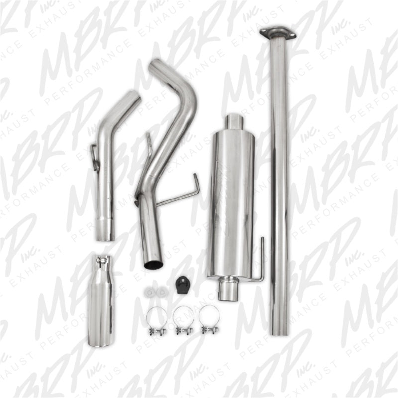 MBRP 05-13 Toyota Tacoma 4.0L EC/CC Cat Back Single Exit Aluminized Exhaust - eliteracefab.com