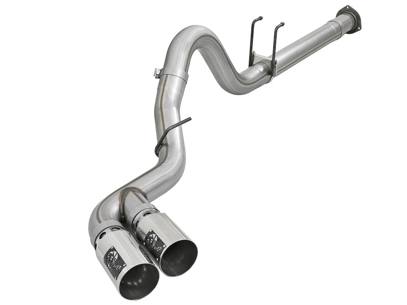 aFe Power 11-14 Ford F250/F350 6.7L Diesel Rebel XD 4in 409 SS DPF-Back Exhaust System - Pol Tips aFe