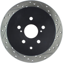 Load image into Gallery viewer, StopTech Sport Drilled &amp; Slotted Rotor - Rear Left - eliteracefab.com