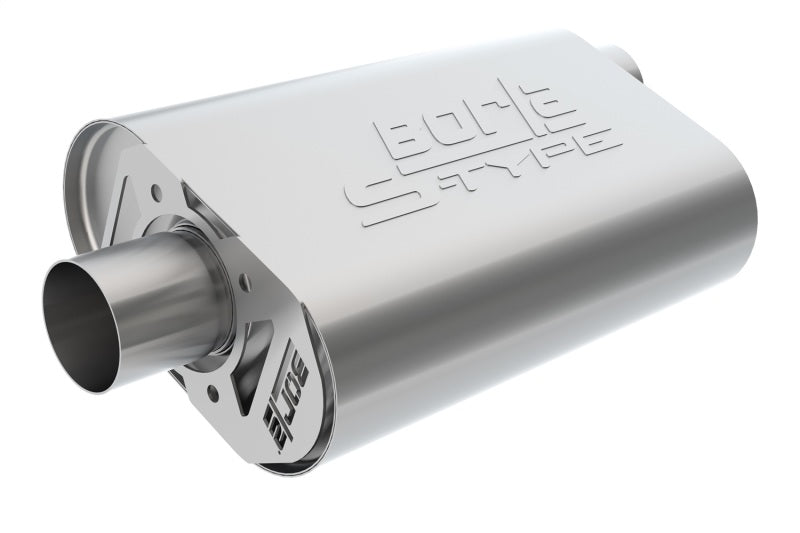 Borla CrateMuffler Big Block Chrysler/Dodge/Plymouth (Mopar) Offset/Offset 14inx4.35inx9in Muffler - eliteracefab.com