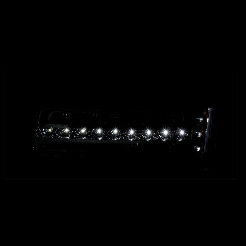 ANZO USA Chevrolet Silverado Led Parking Lights Black W/ Amber Reflector; 2003-2006 - eliteracefab.com