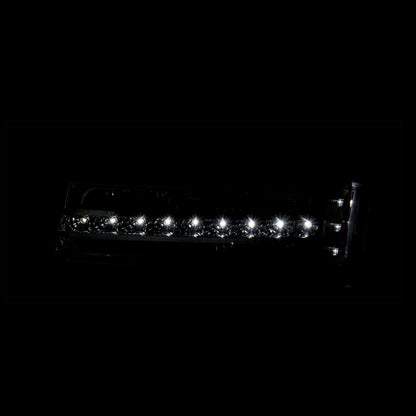 ANZO USA Chevrolet Silverado Led Parking Lights Black W/ Amber Reflector; 2003-2006 - eliteracefab.com