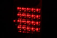 ANZO USA Toyota Pickup Led Taillights Red/Clear; 1989-1995 - eliteracefab.com